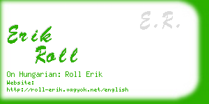 erik roll business card